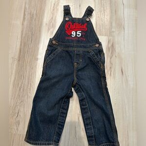 Oshkosh B’Gosh 100% cotton 18 mo denim jean overalls